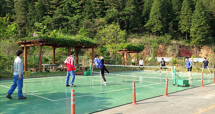 Foot Volleyball Court and Gazebo